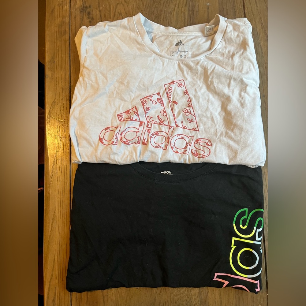 black/white Adidas t shirts bundle
